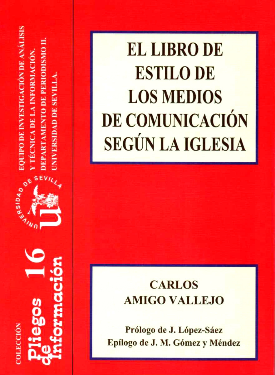 Imagen de portada del libro El Libro de estilo de los medios de comunicación según la Iglesia