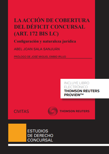 Imagen de portada del libro La acción de cobertura del déficit concursal (art. 172 bis LC)
