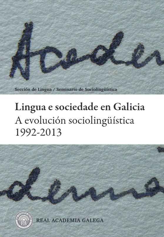 Imagen de portada del libro Lingua e sociedade en Galicia