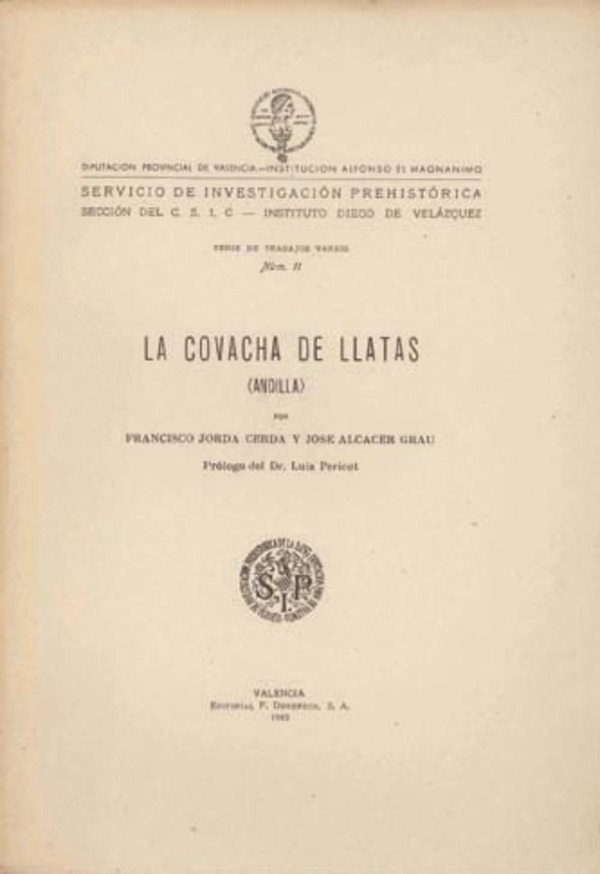 Imagen de portada del libro La covacha de Llatas (Andilla)