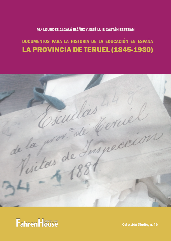 Imagen de portada del libro Documentos para la historia de la educación en España. La provincia de Teruel (1845-1930)