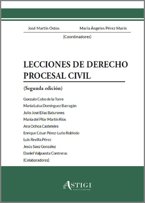 Imagen de portada del libro Lecciones de derecho procesal civil