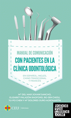 Imagen de portada del libro Manual de comunicación con pacientes en la clínica odontológica