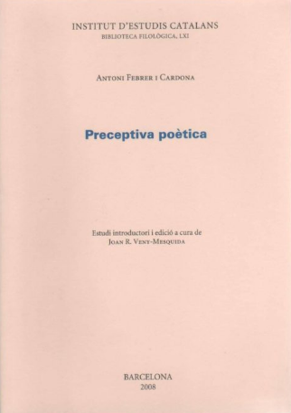 Imagen de portada del libro Preceptiva poètica