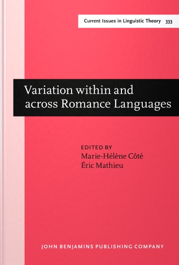 Imagen de portada del libro Variation within and across Romance languages