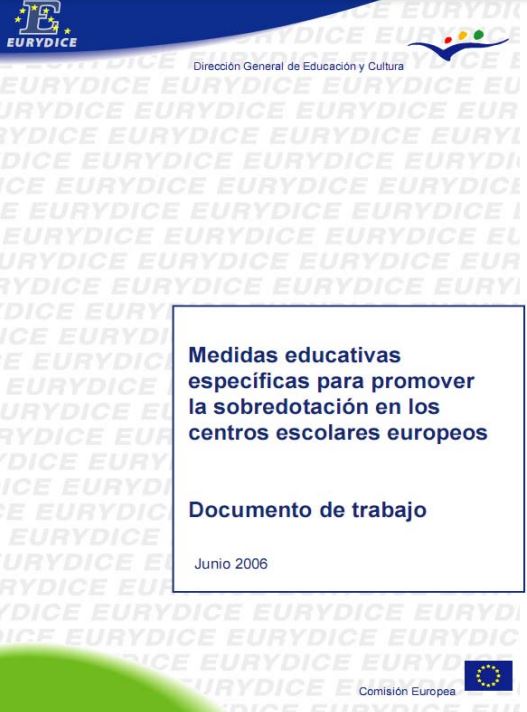 Imagen de portada del libro Medidas educativas específicas para promover la sobredotación en los centros escolares europeos
