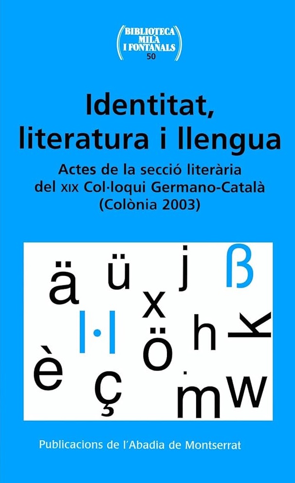 Imagen de portada del libro Identitat, literatura i llengua: