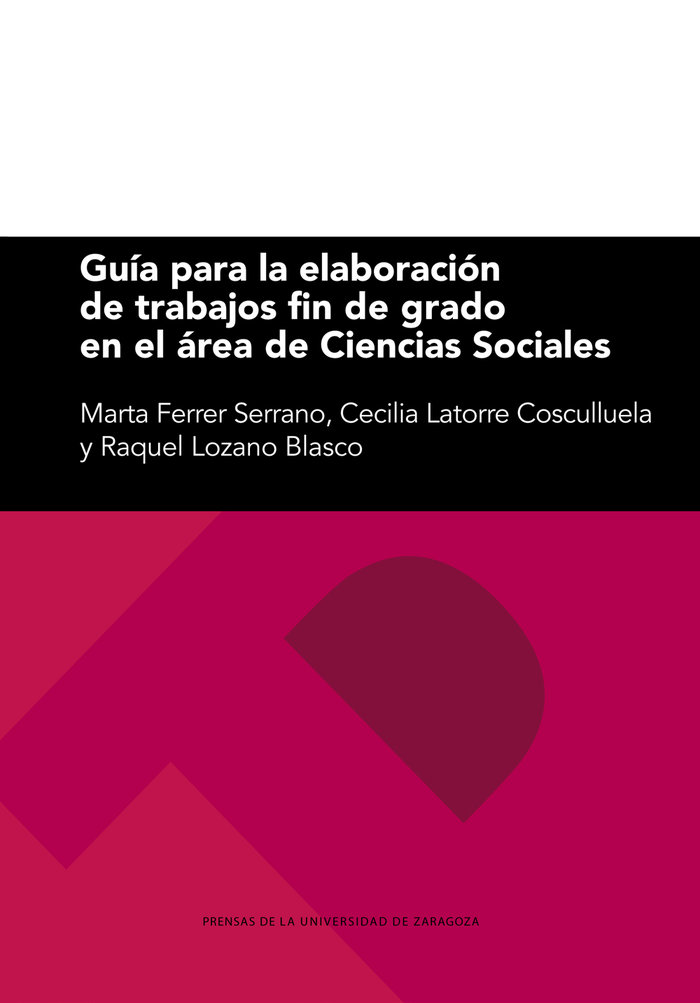 Imagen de portada del libro Guía para la elaboración de trabajos fin de grado en el área de ciencias sociales