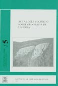 Imagen de portada del libro Actas del I Coloquio sobre Geografía de La Rioja