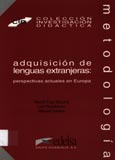 Imagen de portada del libro Adquisición de lenguas extranjeras : perspectivas actuales en Europa