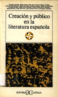 Imagen de portada del libro Creación y público en la literatura española