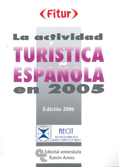 Imagen de portada del libro La actividad turística española en 2005