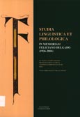 Imagen de portada del libro Studia linguistica et philologica
