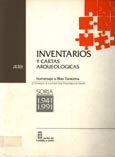 Imagen de portada del libro Inventarios y cartas arqueológicas. Actas : homenaje a Blas Taracena