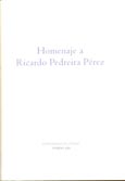 Imagen de portada del libro Homenaje a Ricardo Pedreira Pérez