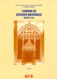 Imagen de portada del libro I Semana de Estudios Medievales