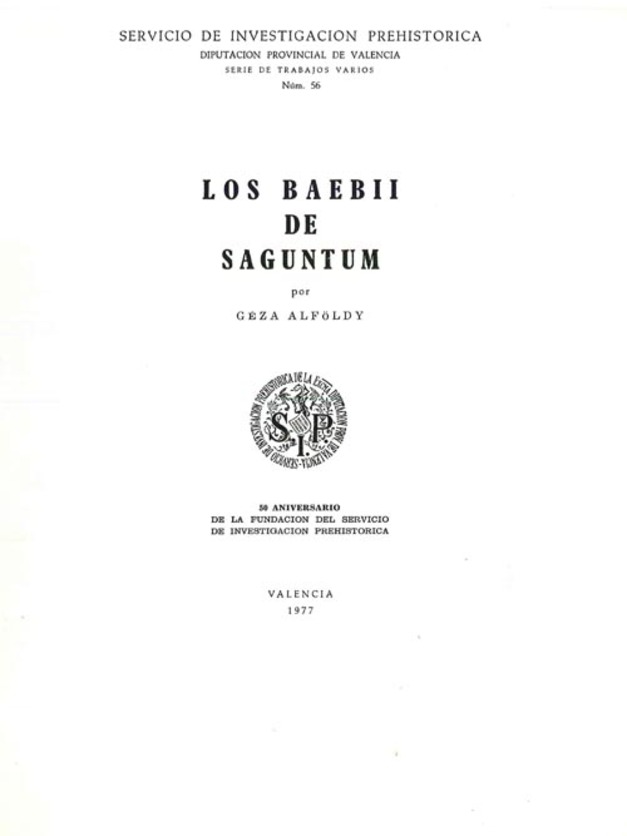 Imagen de portada del libro Los Baebii de Saguntum