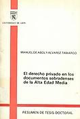 Imagen de portada del libro El Derecho privado en los documentos sobradenses de la alta edad media
