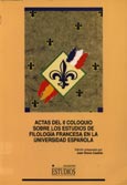 Imagen de portada del libro Actas del II Coloquio sobre los estudios de filología francesa en la Universidad española