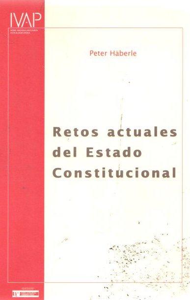 Imagen de portada del libro Retos actuales del estado constitucional