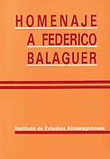 Imagen de portada del libro Homenaje a D. Federico Balaguer Sánchez