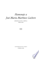 Imagen de portada del libro Homenaje a José María Martínez Cachero