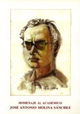 Imagen de portada del libro Homenaje al académico José Antonio Molina Sánchez
