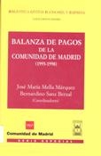 Imagen de portada del libro Balanza de Pagos de la Comunidad de Madrid (1995-1998)