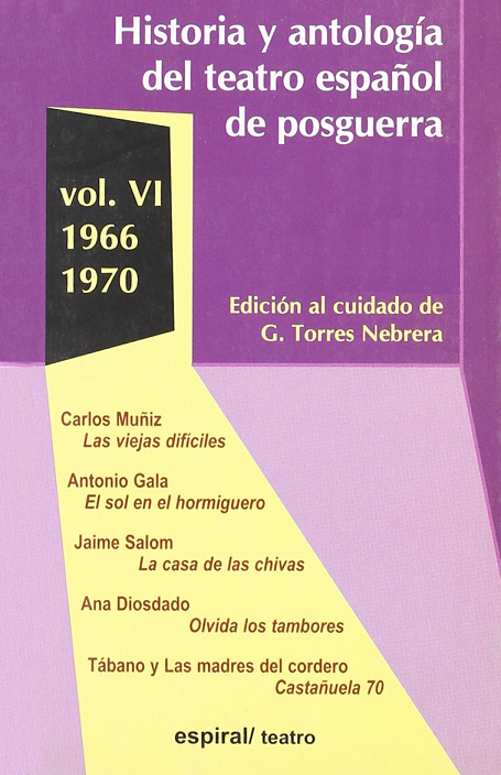 Imagen de portada del libro Historia y antología del teatro español de posguerra (1966-1970)