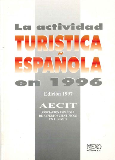 Imagen de portada del libro La actividad turística española en 1996