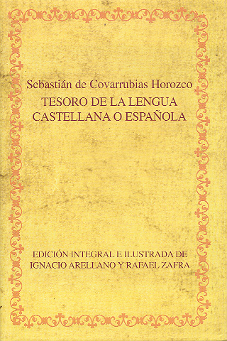 Imagen de portada del libro Tesoro de la lengua castellana o española.