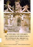 Imagen de portada del libro Actes del VII Congrés de l'Associació Hispànica de Literatura Medieval