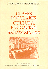 Imagen de portada del libro CLASES POPULARES, CULTURA, EDUCACIÓN. SIGLOS XIX Y XX