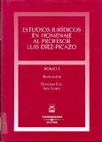 Imagen de portada del libro Estudios jurídicos en homenaje al profesor Luis Díez-Picazo