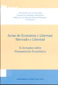 Imagen de portada del libro Actas de economía y libertad. Mercado y libertad