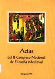 Imagen de portada del libro Actas del II Congreso Nacional de Filosofía Medieval