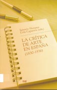 Imagen de portada del libro La crítica de arte en España, (1830-1936)