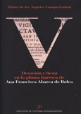 Imagen de portada del libro Devoción y fiesta en la pluma barroca de Ana Francisca Abarca de Bolea