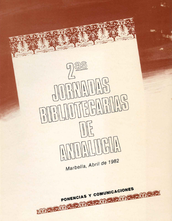 Imagen de portada del libro II Jornadas Bibliotecarias de Andalucía