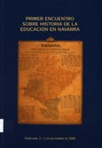 Imagen de portada del libro Primer Encuentro sobre Historia de la Educación en Navarra