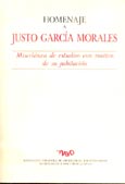 Imagen de portada del libro Homenaje a Justo García Morales