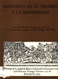 Imagen de portada del libro Andalucía en el tránsito a la modernidad