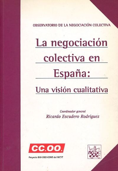 Imagen de portada del libro La negociación colectiva en España