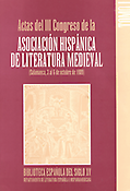Imagen de portada del libro Actas del III Congreso de la Asociación Hispánica de Literatura Medieval