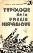 Imagen de portada del libro Typologie de la presse hispanique