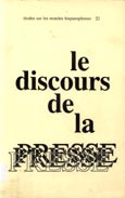 Imagen de portada del libro Le discours de la presse