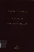 Imagen de portada del libro Prosa y poesía : homenaje a Gonzalo Sobejano