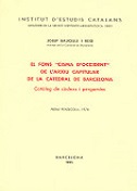 Imagen de portada del libro El fons "Cisma d'Occident" de l'Arxiu Capitular de la Catedral de Barcelona
