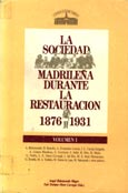 Imagen de portada del libro La sociedad madrileña durante la Restauración