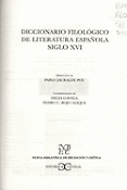 Imagen de portada del libro Diccionario filológico de literatura española siglo XVI